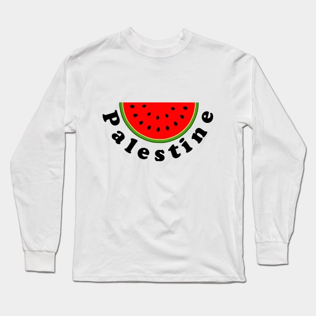 palestine watermelon Long Sleeve T-Shirt by mourad300